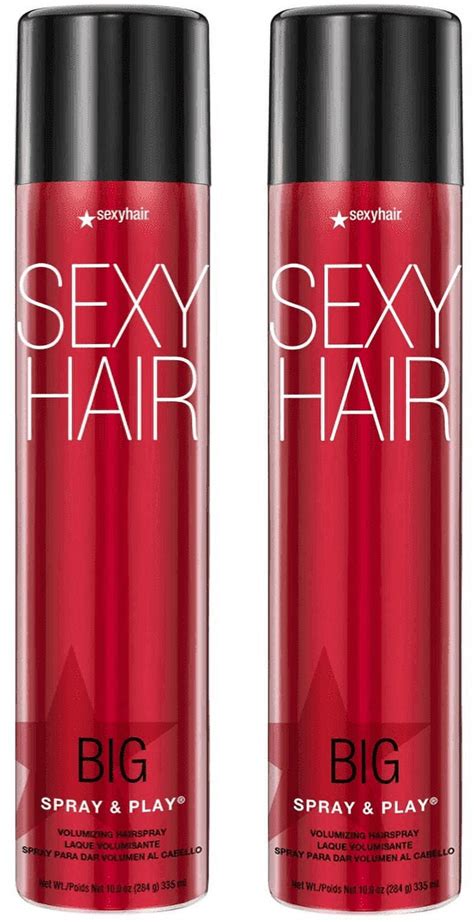Sexy Hair Spray & Play Volumizing Hairspray Adds Body to Hair.